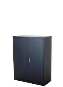 Draaideurkast Storage, 120 x 92 x 42 cm zwart