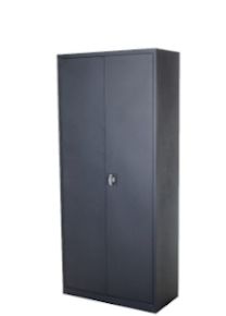 Draaideurkast Storage, 180 x 80 x 38,5 cm zwart