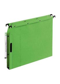 Hangmappen L'Oblique AZV groen, A4 lateraal U-bodem (50 mm), 25 stuks