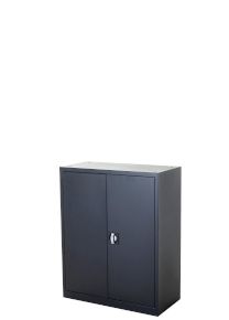 Draaideurkast Storage, 100 x 80 x 38,5 cm zwart