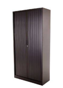 Roldeurkast Projecta, 198 x 100 x 43 cm, zwart