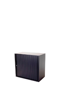 Roldeurkast Projecta, 72,5 x 80 x 43 cm, zwart