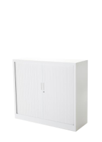Roldeurkast Projecta, 105 x 120 x 43 cm, wit