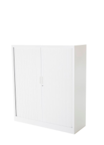 Roldeurkast Projecta, 135 x 120 x 43 cm, wit
