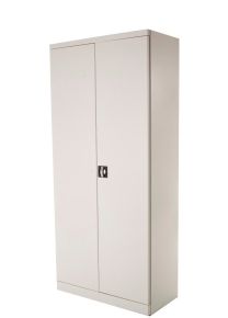 Draaideurkast Storage extra diep, 197 x 90 x 60 cm, lichtgrijs