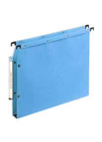 Hangmappen L'Oblique AZV blauw, A4 lateraal U-bodem (30 mm), 25 stuks