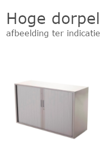 Roldeurkast Projecta met hoge dorpel, 72,5 x 120 x 43 cm, aluminium