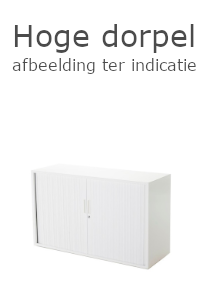 Roldeurkast Projecta met hoge dorpel, 72,5 x 120 x 43 cm, wit