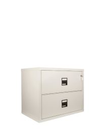 Brandwerende ladekast FireKing Lateral met 2 laden, 76 x 95 x 56 cm