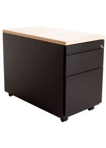 Rolladeblok Projecta, 2+1 laden zwart, 62 x 42,5 x 80 cm