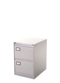 Hangmappenkast met 2 laden, aluminium, 72 x 47 x 62 cm