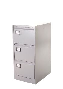 Hangmappenkast met 3 laden, aluminium, 102 x 47 x 62 cm