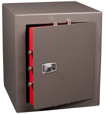 Technomax DPK 7 brand- en inbraakwerende kluis met sleutelslot, 49 x 43 x 43 cm