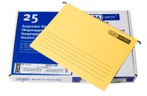 Hangmappen Elba Verticflex geel, A4 V-bodem, 25 stuks