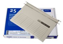Hangmappen Elba Verticflex grijs, folio U-bodem, 25 stuks