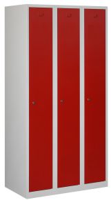 Garderobekast met 3 deuren in 3 kolommen, 180 x 90 x 50 cm