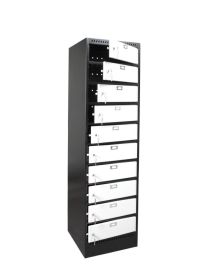 Laptoplocker SZNL voor 10 laptops, 180 x 47 x 50 cm