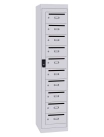 Postkast 10-deurs, 180 x 40 x 50 cm