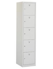Lockerkast met 5 deuren in 1 kolom, 180 x 40 x 50 cm
