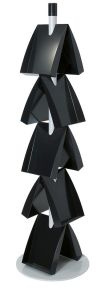 Staande brochurehouder met 10 vakken, 170 x 50 x 50 cm